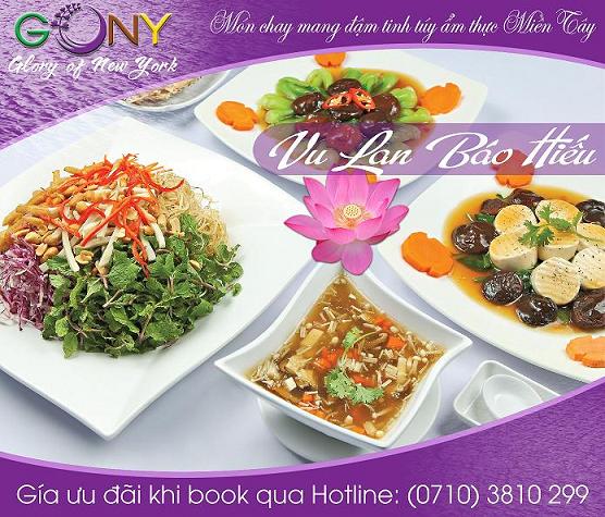 Nhà hàng GONY - Phục vụ với Tâm người Phật tử